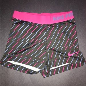 adult small nike pros with lines
